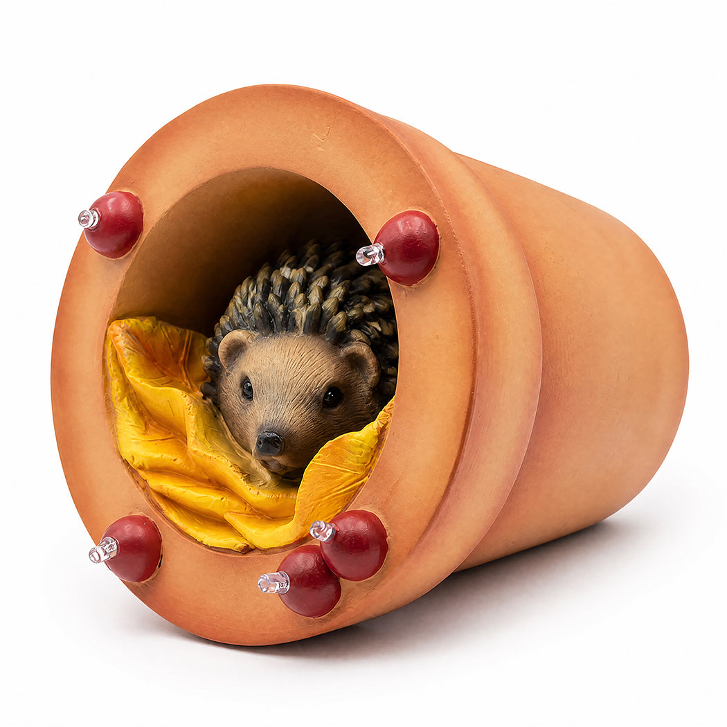 Emitto Hedgehog Solar Garden Statue Light Outdoor Ornament Hand Painted Decor-2072893539922087936