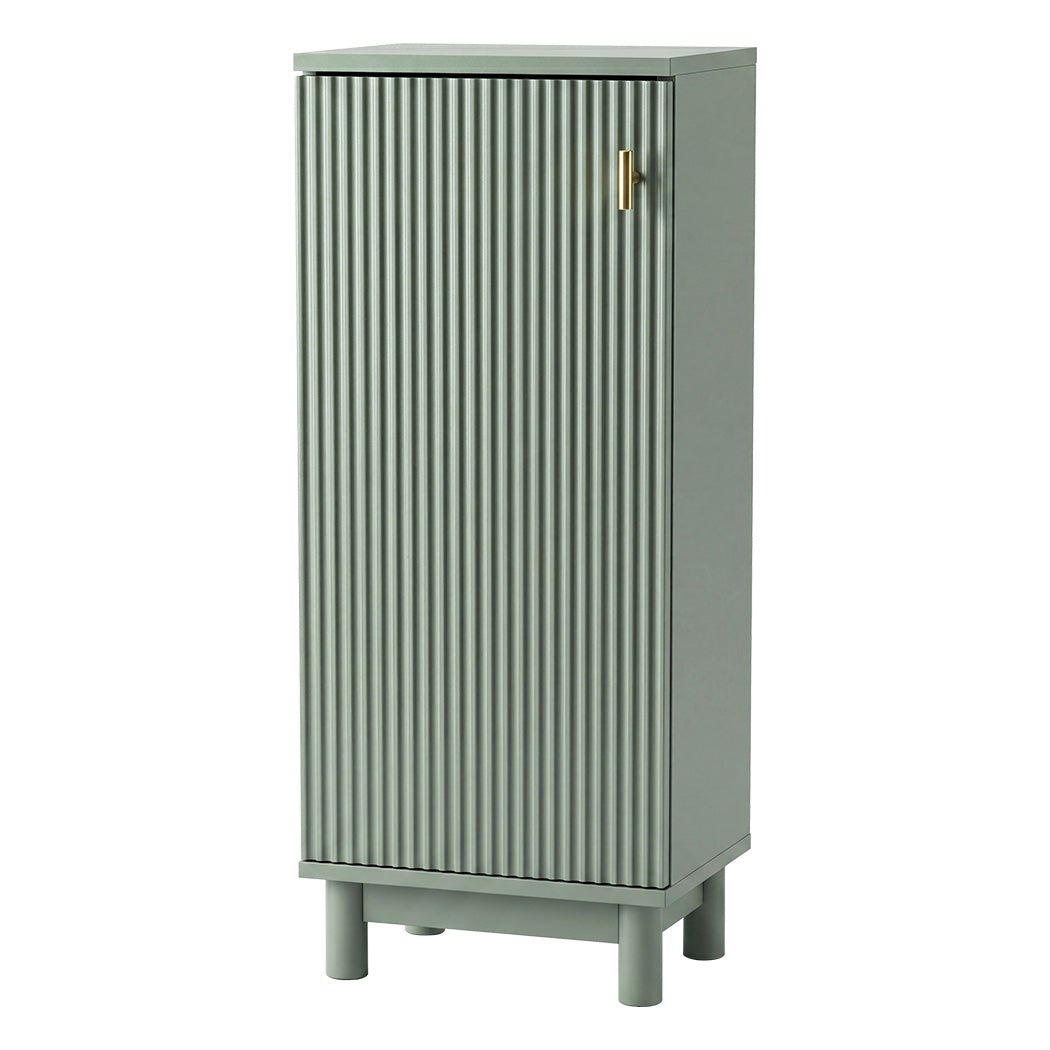Levede Bathroom Cabinet Freestanding Storage Cupboard Slim 3 Tier Shelves Green-2072893552068792320
