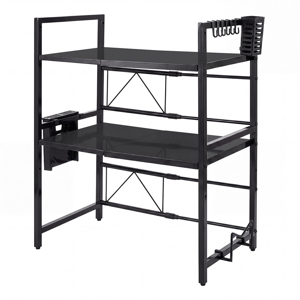 Toque Microwave Shelf 3 Tier  Adjustable Extendable Kitchen Storage Rack Stand-2061251871129079808