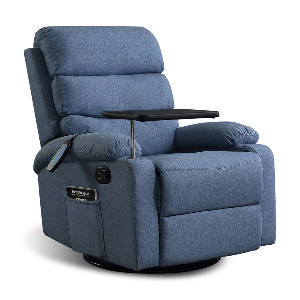 Levede Massage Chair Recliner Chairs Blue-2065254537299628032