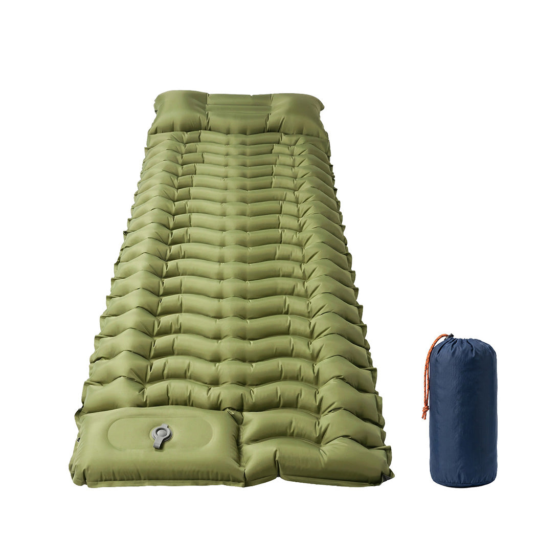 Mountview Camping Sleeping Pad Ultralight Inflatable Mattress Bed Pillow Hiking-2050059023172112384
