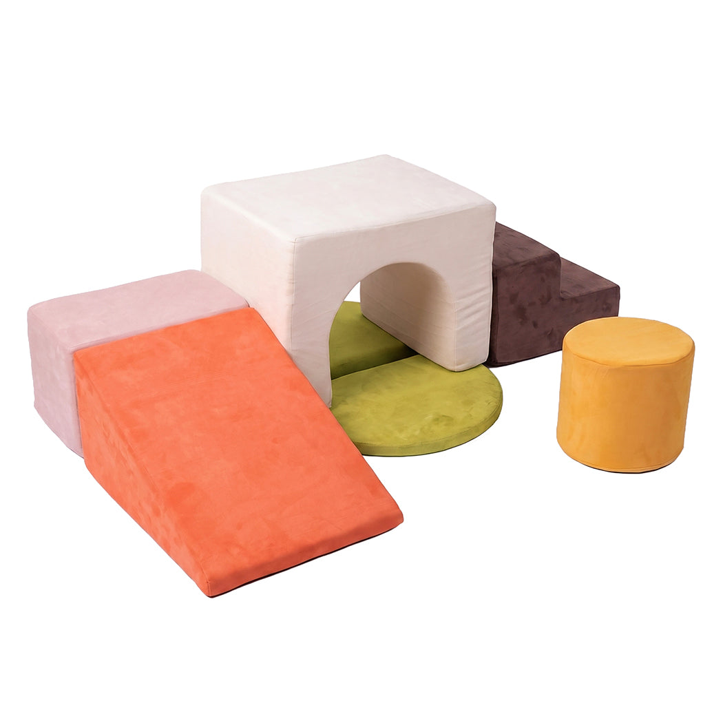 Bopeep Kids Climbing Foam Blocks Playset 7Pcs Toddler Soft Couch Crawl Play Toys-2061251864598548480