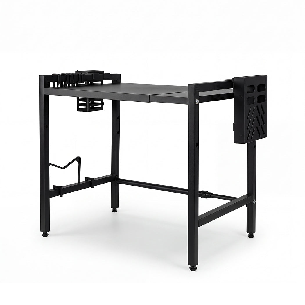 Toque Microwave Oven Rack Stand Adjustable Expandable Shelf Countertop Organizer-2072893579621175297