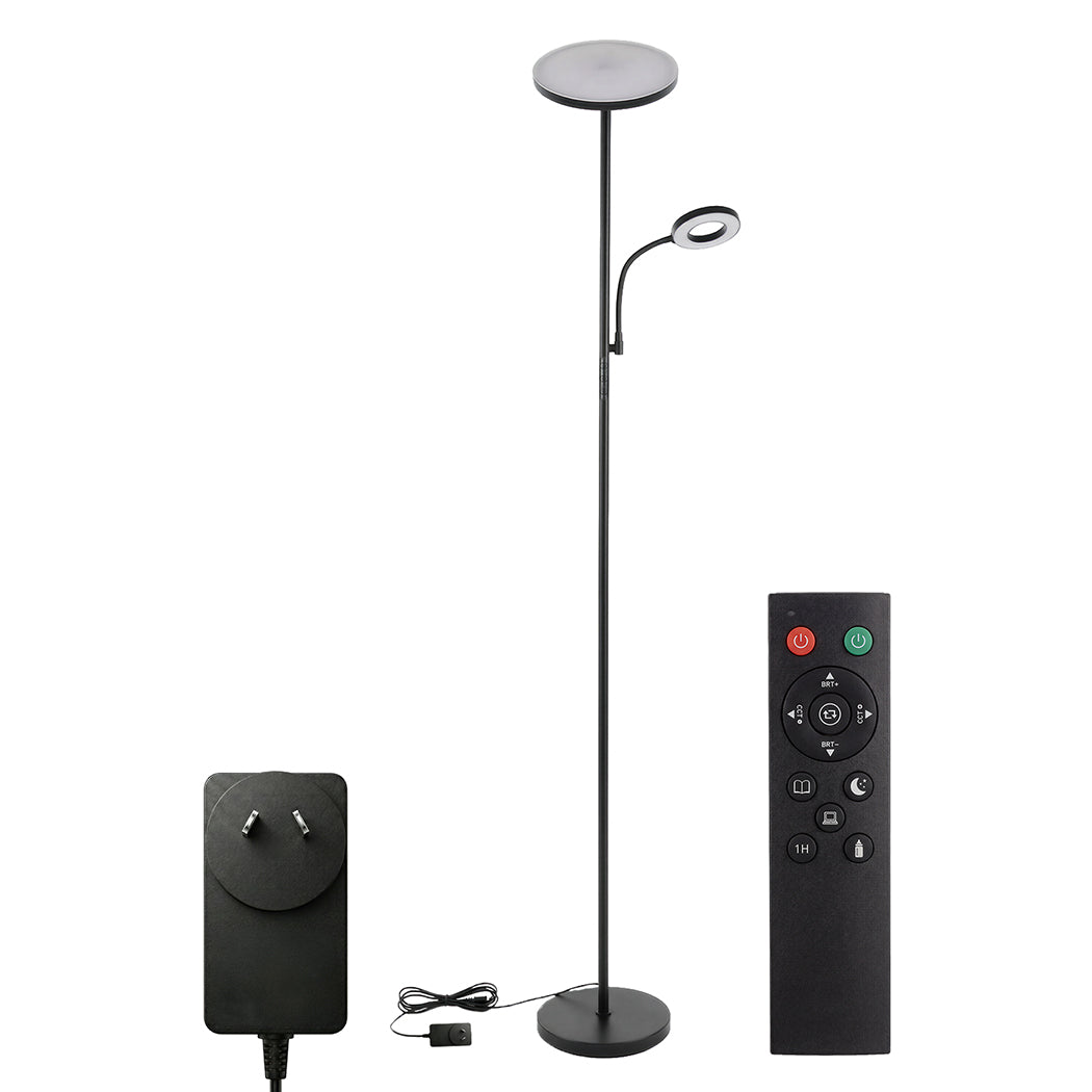 Emitto Modern Floor Lamp 2-in-1 Adjustable Reading Light Remote Control Timer-2061251865517101057