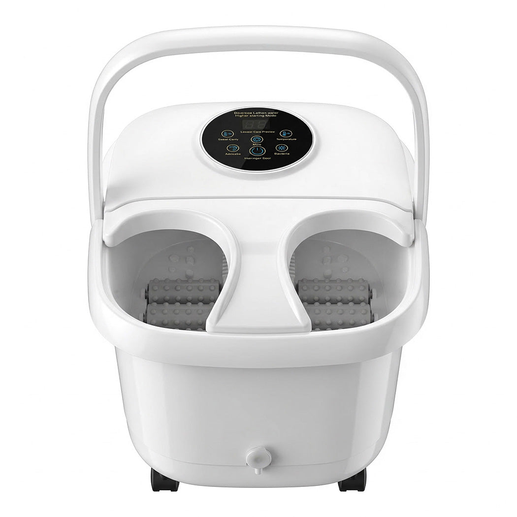 Spector Electric Foot Spa Massager Heated Bubble Foot Bath Pedicure Roller Spa-2072893577536606209