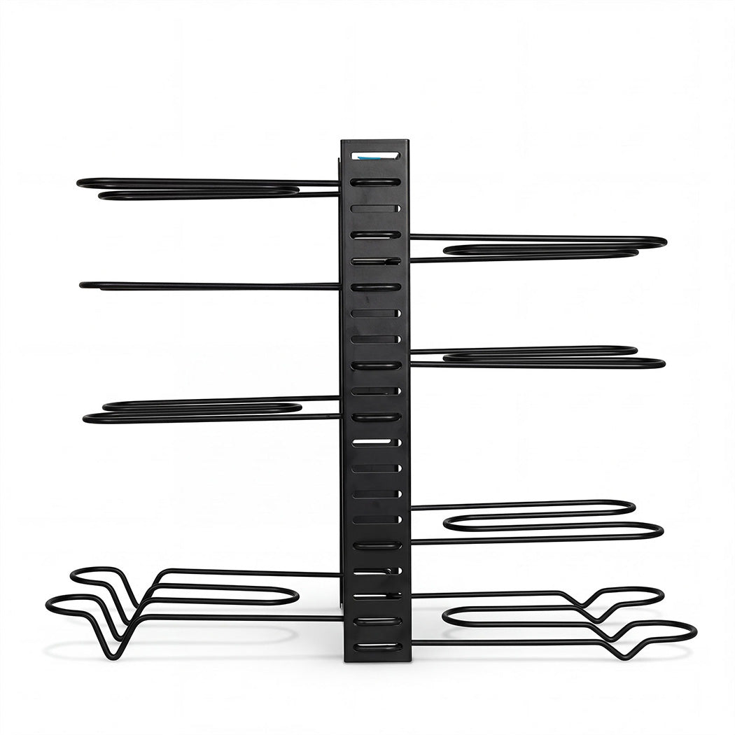 Toque Pot Rack Organizer 8 Tier Adjustable Pan Holder Kitchen Storage Shelves-2050059014796087297