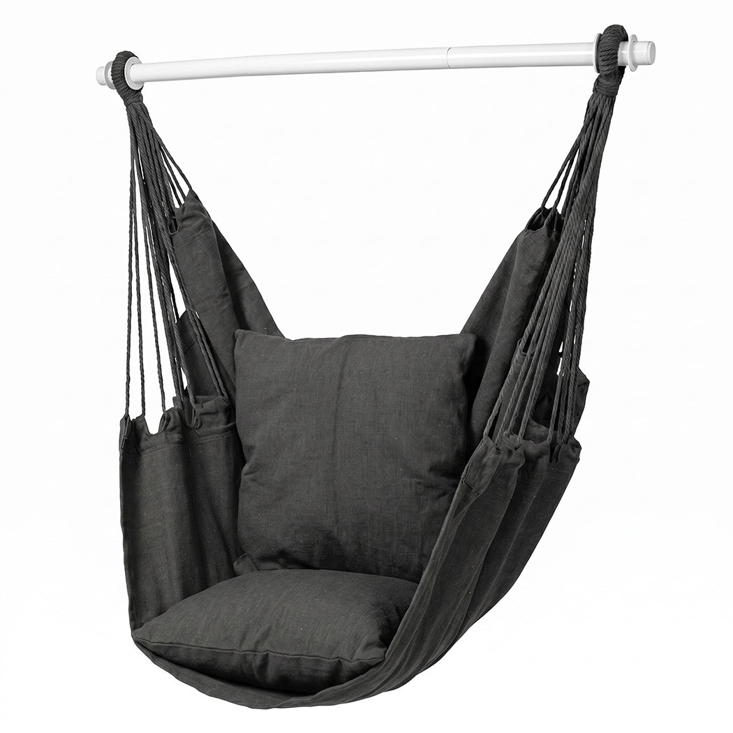 Mountview Garden Hammock Chair Hanging Swing Seat 2 Cushions Outdoor Camping-2061251872332845057
