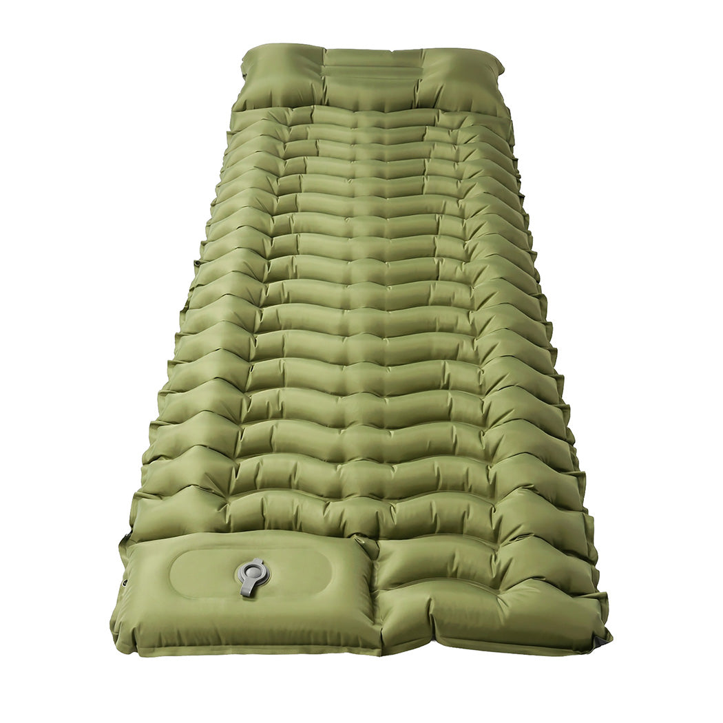 Mountview Camping Sleeping Pad Ultralight Inflatable Mattress Bed Pillow Hiking-2050059023172112385