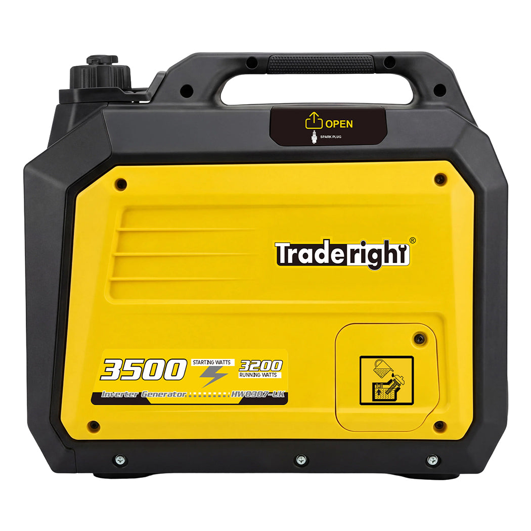 Traderight 3500W Petrol Inverter Generator Portable Silent Pure Sine Wave Power-2050056775461376001