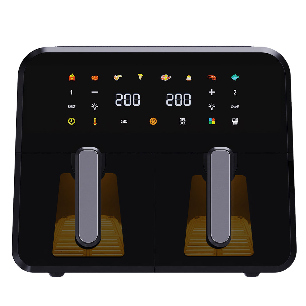 Spector 12L Dual Basket Air Fryer Electric Digital Touchscreen Oil Free Family-2065254300665384961