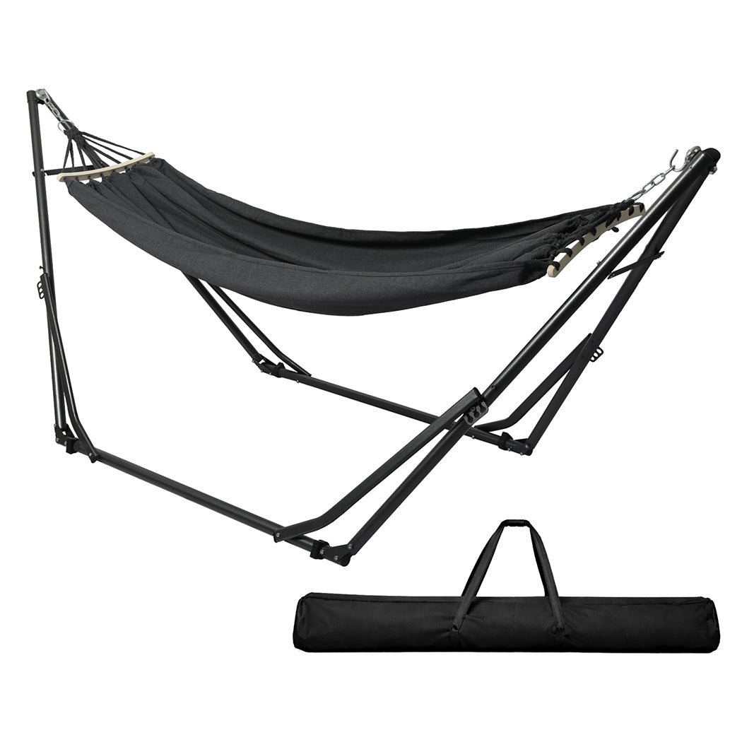 Mountview Foldable Hammock Hanging Chair with Stand Portable 3 Gear Adjustable-2065254296538189825