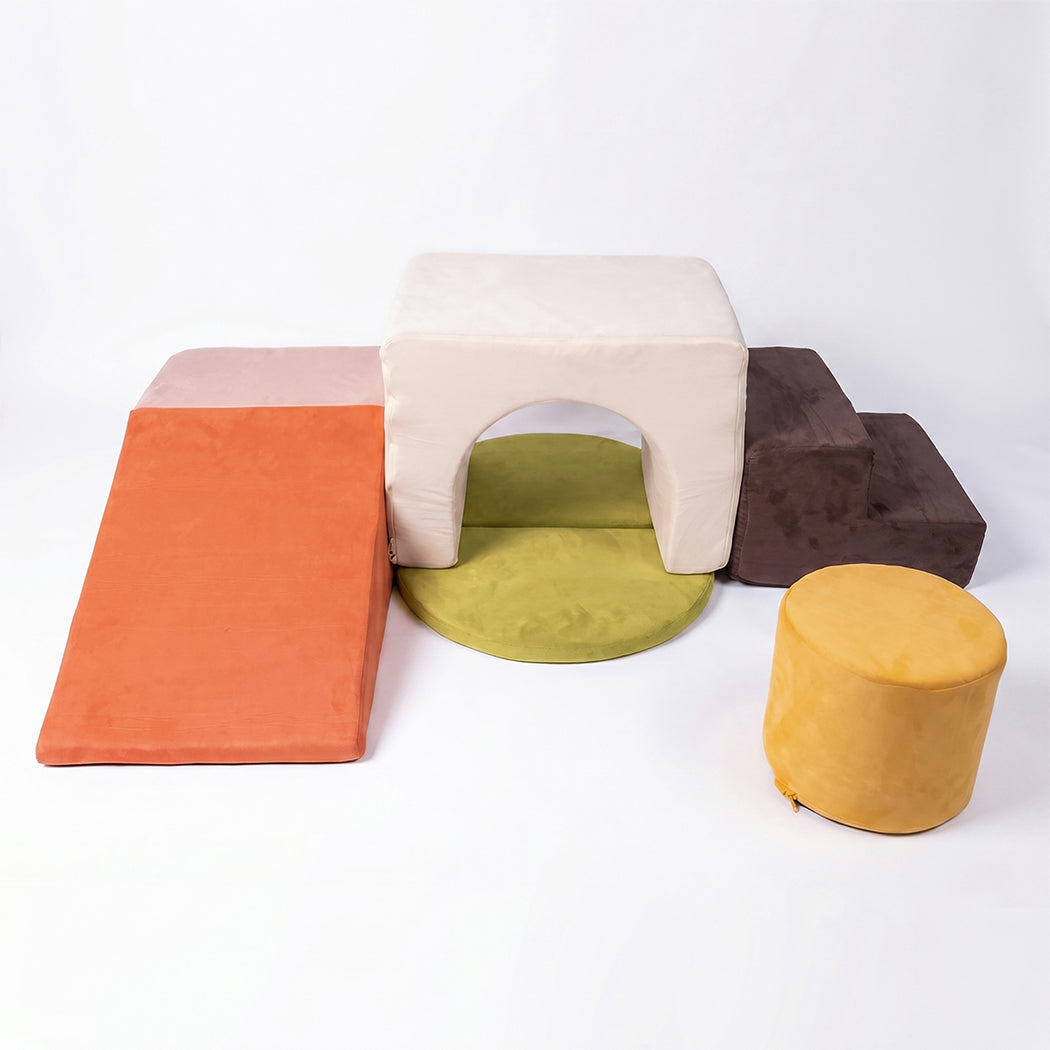 Bopeep Kids Climbing Foam Blocks Playset 7Pcs Toddler Soft Couch Crawl Play Toys-2061251864598548481