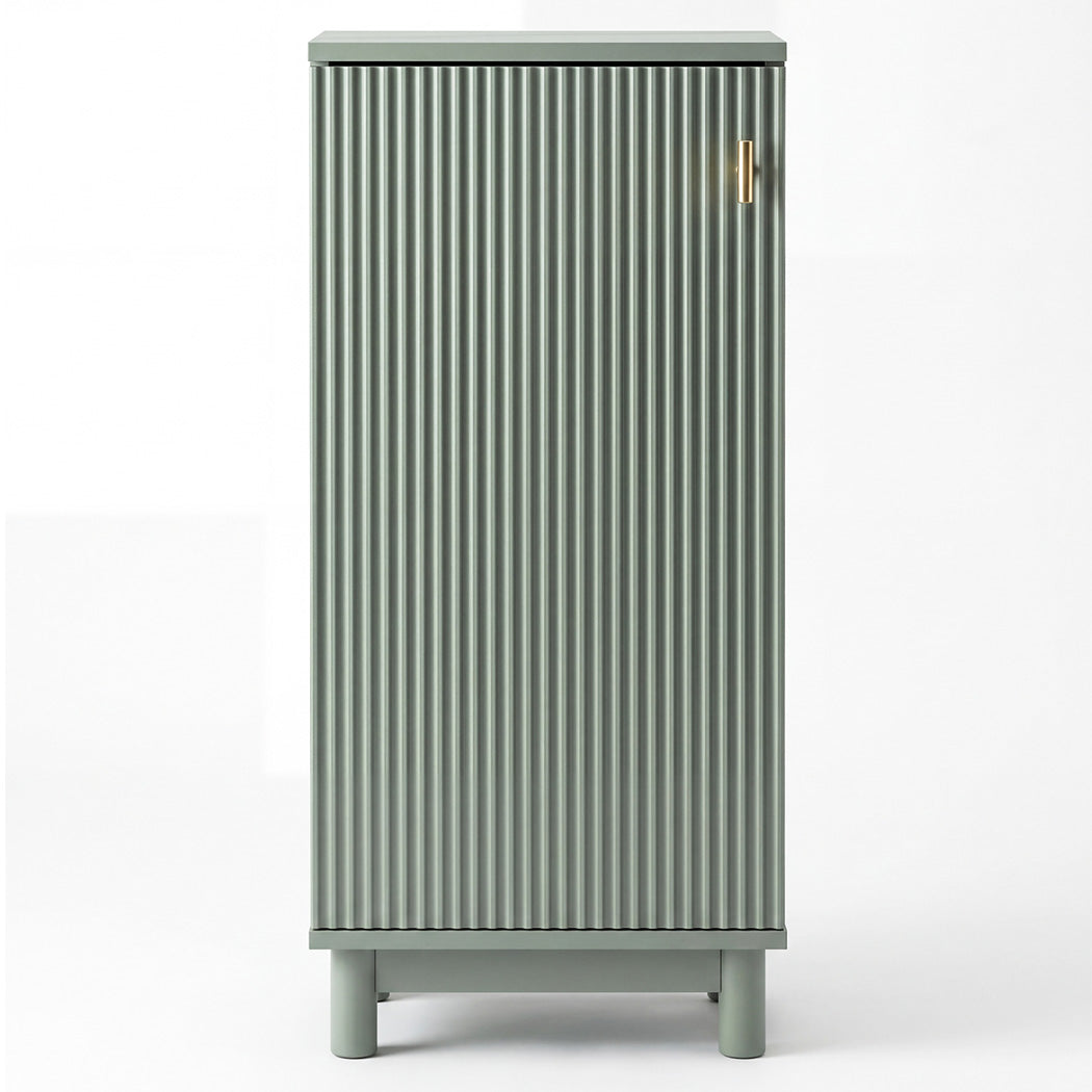 Levede Bathroom Cabinet Freestanding Storage Cupboard Slim 3 Tier Shelves Green-2072893552068792321