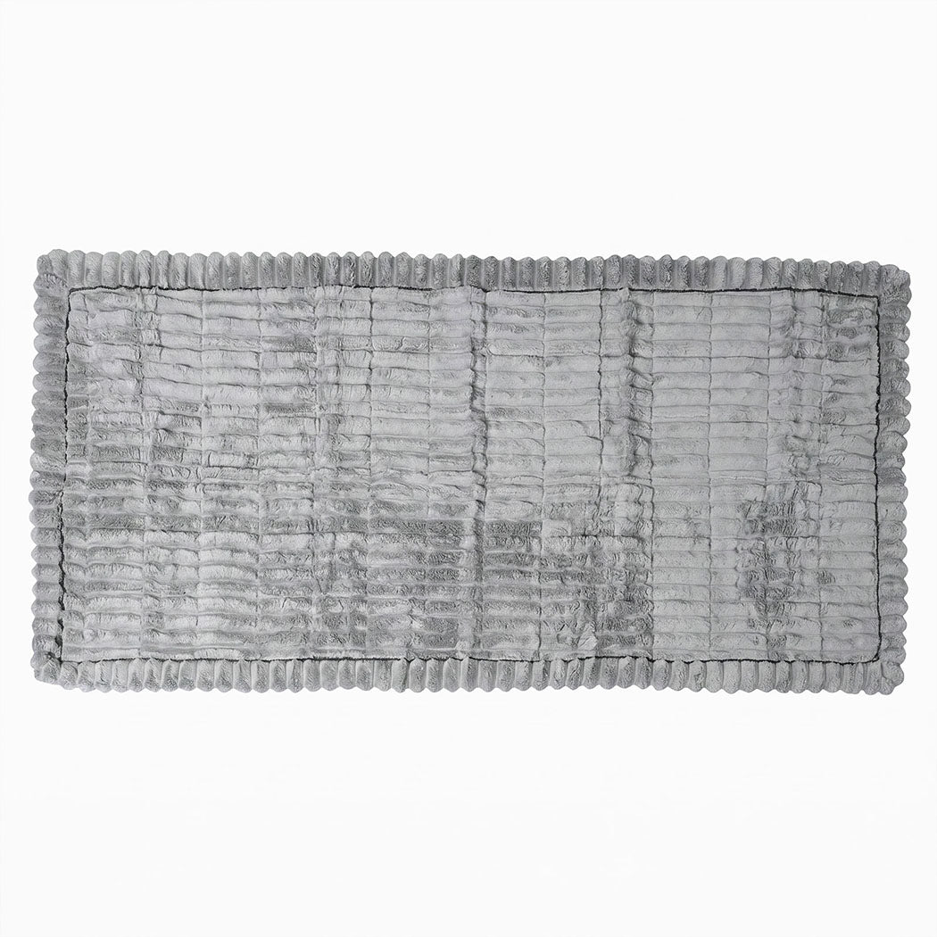 Marlow Sofa Cover  Lounge Plush Pet Couch Cover Non-Slip Light Grey 70x180cm-2072893570074939393