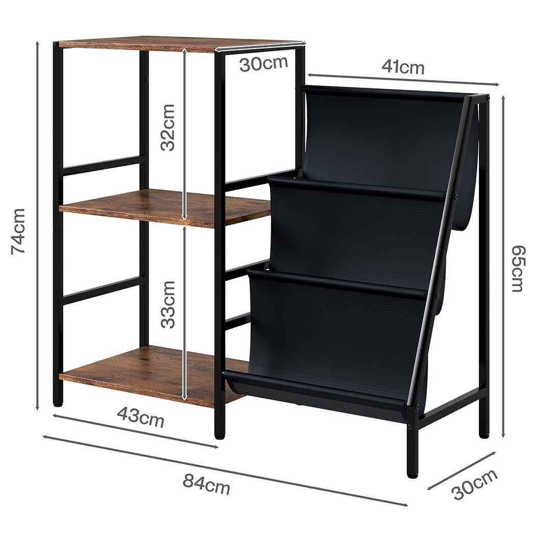 Levede 3-Tier Record Player Stand Vinyl Storage Up to 200 Albums Turntable Table-2050056774513463298