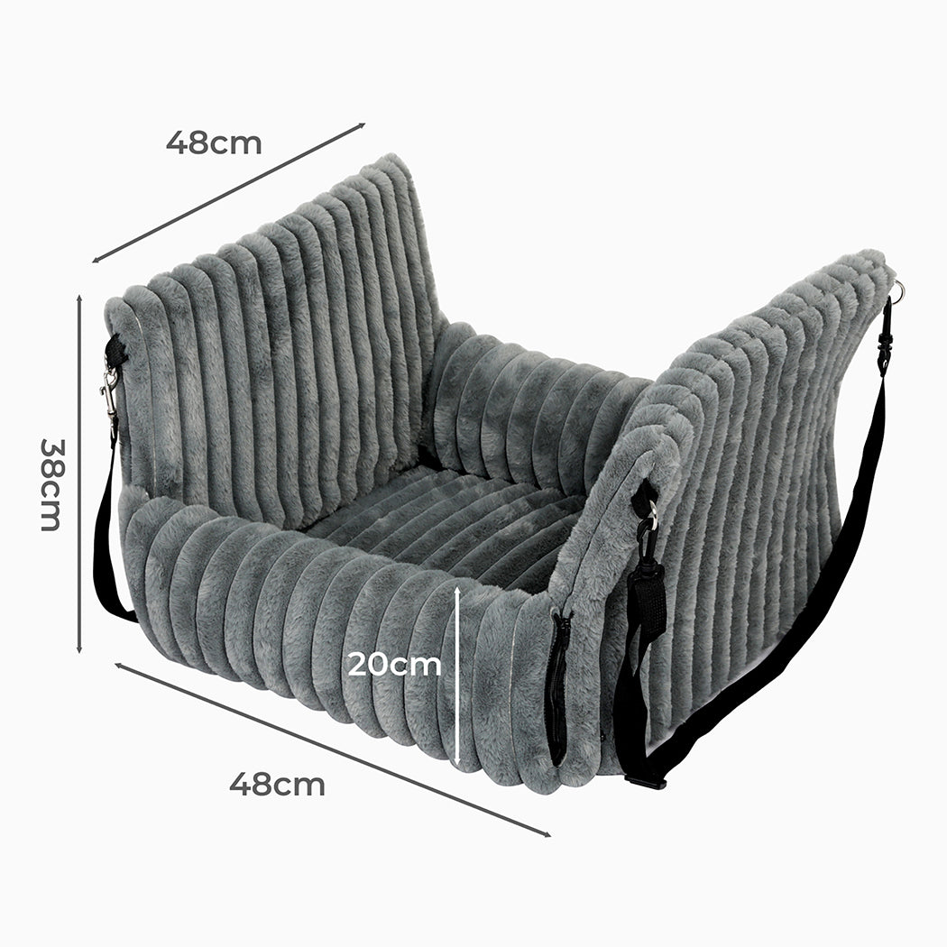 Pawz Dog Car Seat Booster Portable Travel Safety Cosy Pet Bed Washable Non Slip-2065254304943575042