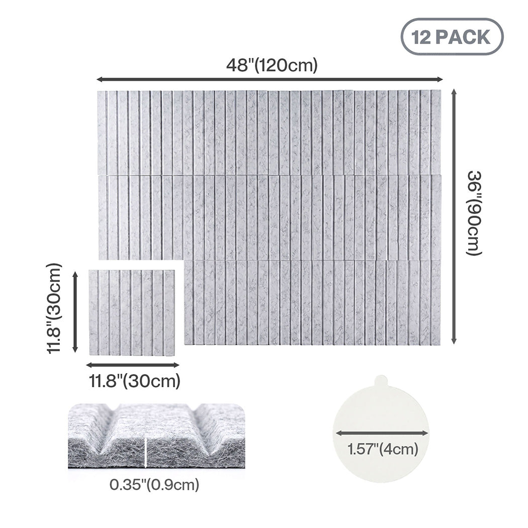 Levede Cork Boards Alternative Photo Display Board 12 Pcs 30cmx30cm Coustic-2050059006285844482