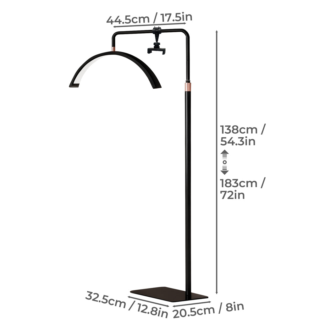 Emitto LED Lash Light Half Moon Lamp for Lash Extension Tattoo Aluminium Alloy-2061251865290608642