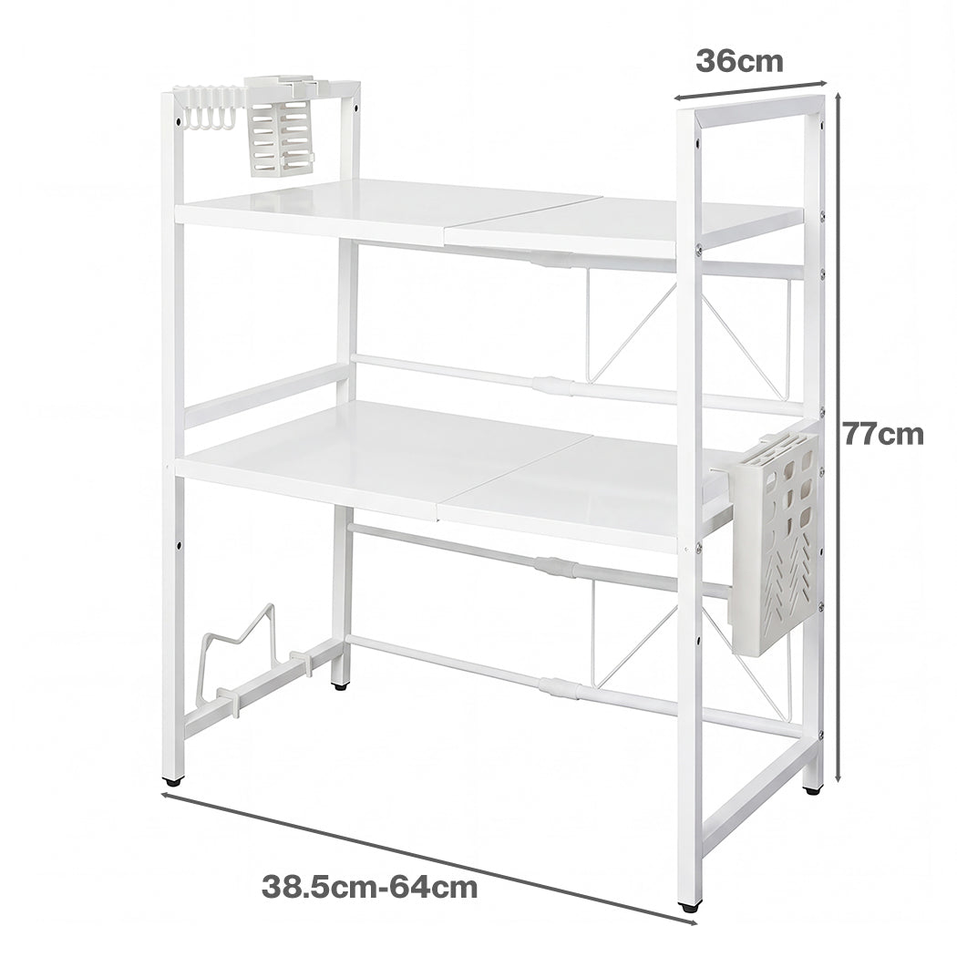 Toque Microwave Shelf 3 Tier Adjustable Oven Storage Rack Stand Holder Kitchen-2061251871296851970