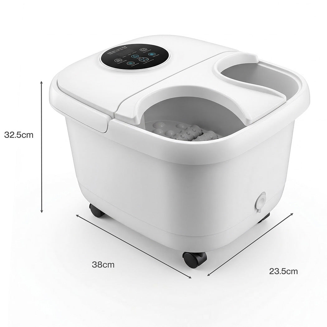 Spector Electric Foot Spa Massager Heated Bubble Foot Bath Pedicure Roller Spa-2072893577536606210