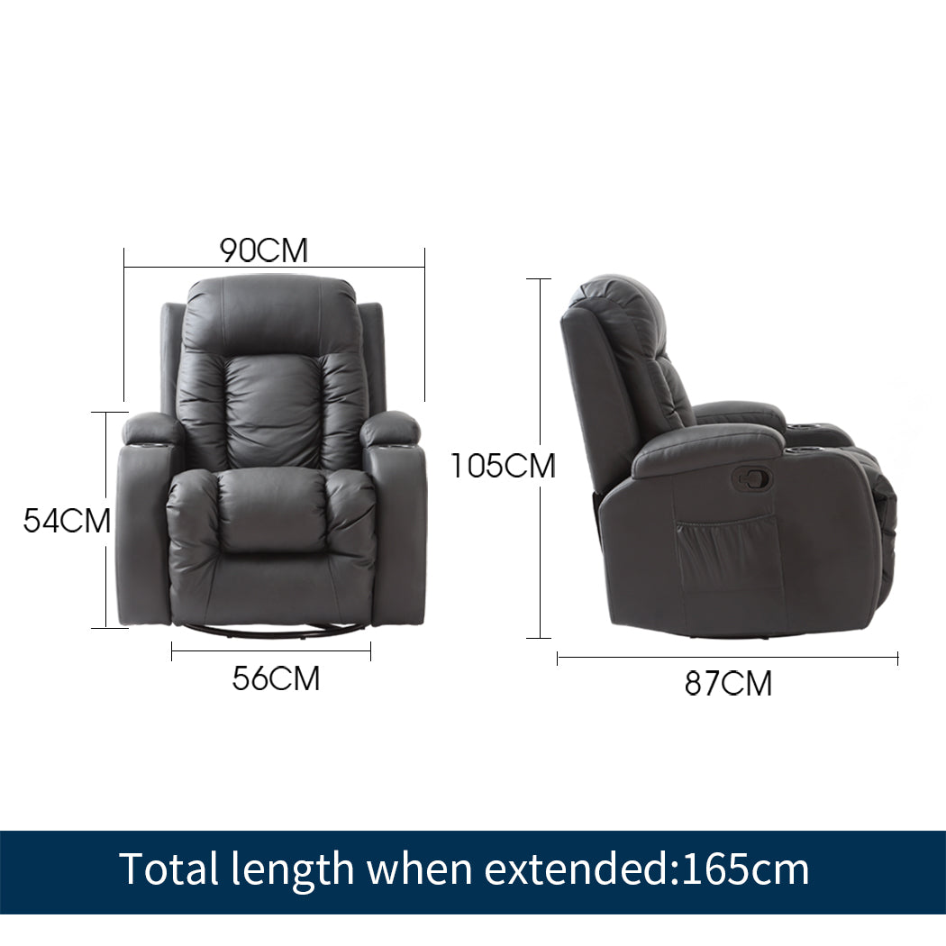 Levede Massage Sofa Chair Recliner 360-2065254536603373570
