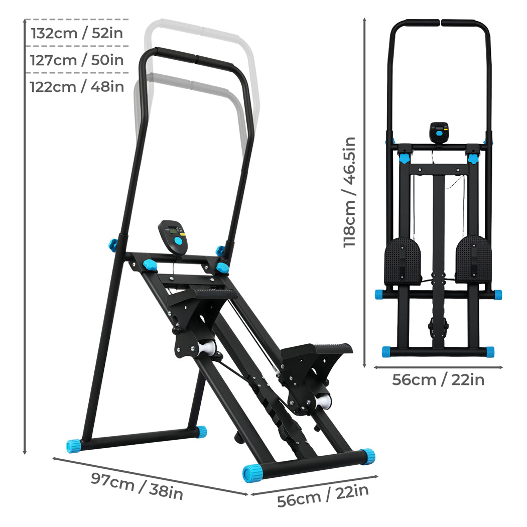 Centra Folding Stepper Machine Adjustable Height  Home Gym Workout Full Body-2065254306793263106