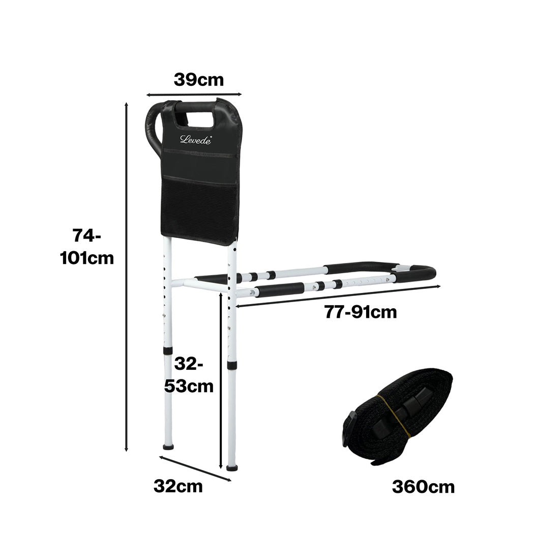 Levede Bed Rail Safety Bed Assist Rail Grab Handrail Adjustable Elderly Adult-2050056771933966338