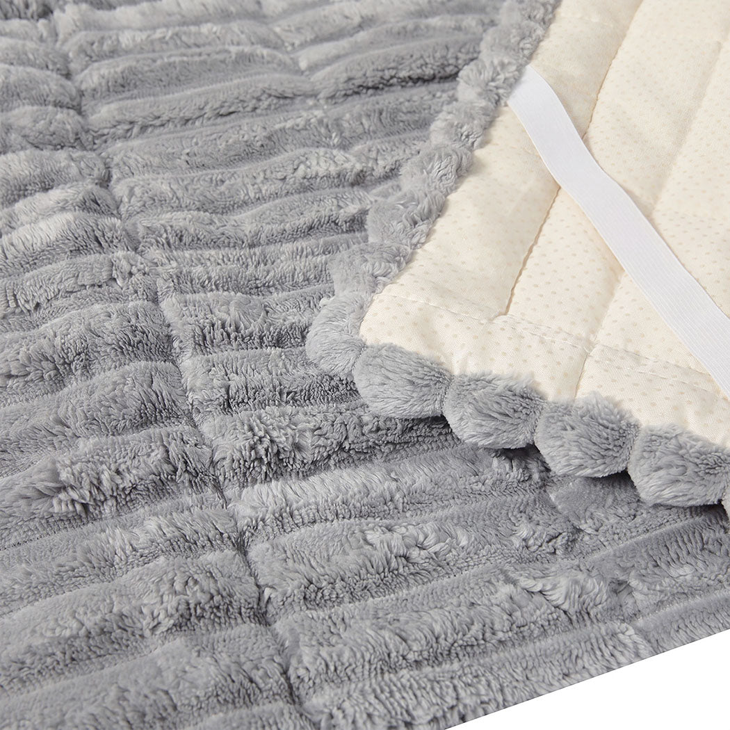 Marlow Sofa Cover  Lounge Plush Pet Couch Cover Non-Slip Light Grey 70x180cm-2072893570074939395