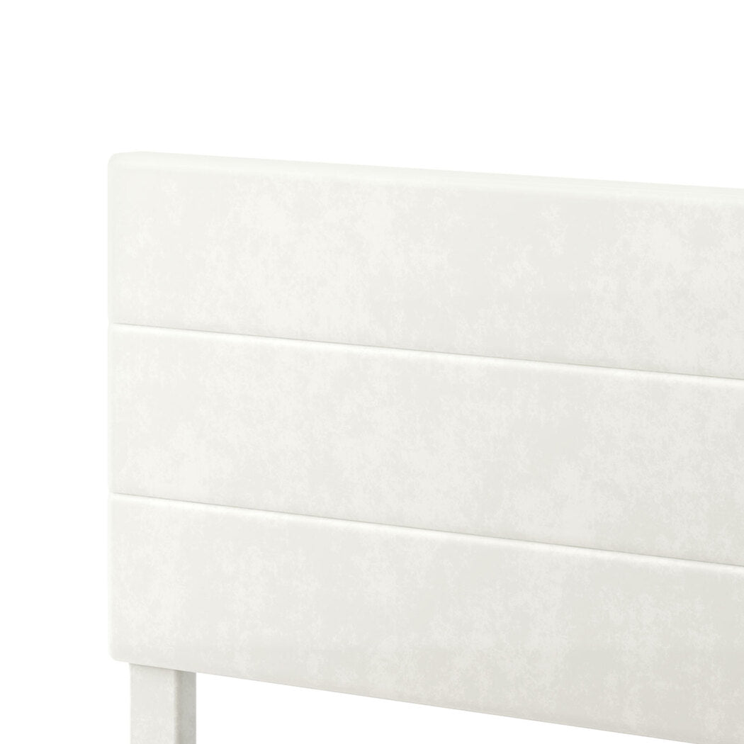 Levede Double Bed Frame Upholstered Adjustable Headboard Platform Mattress Base-2050056771569061891