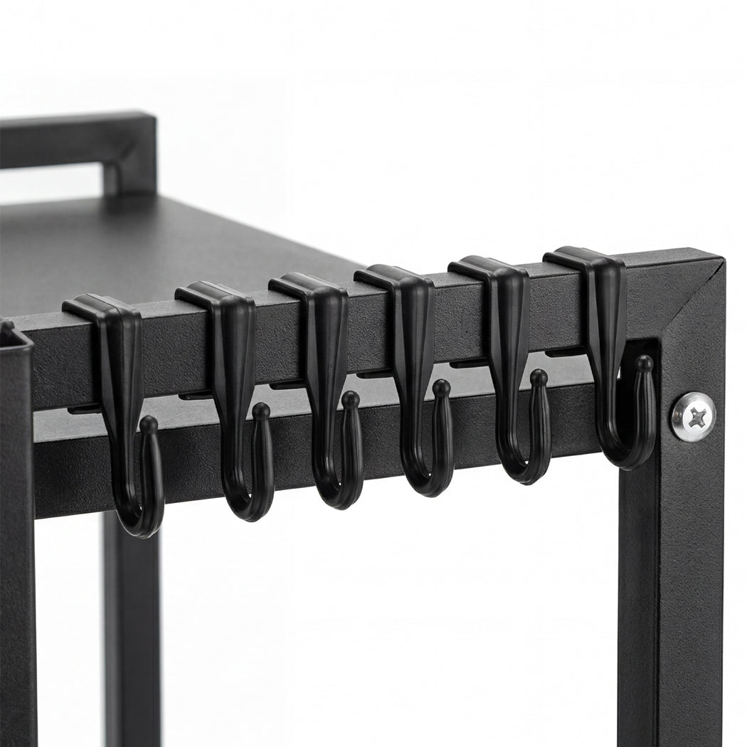 Toque Microwave Oven Rack Stand Adjustable Expandable Shelf Countertop Organizer-2072893579621175299