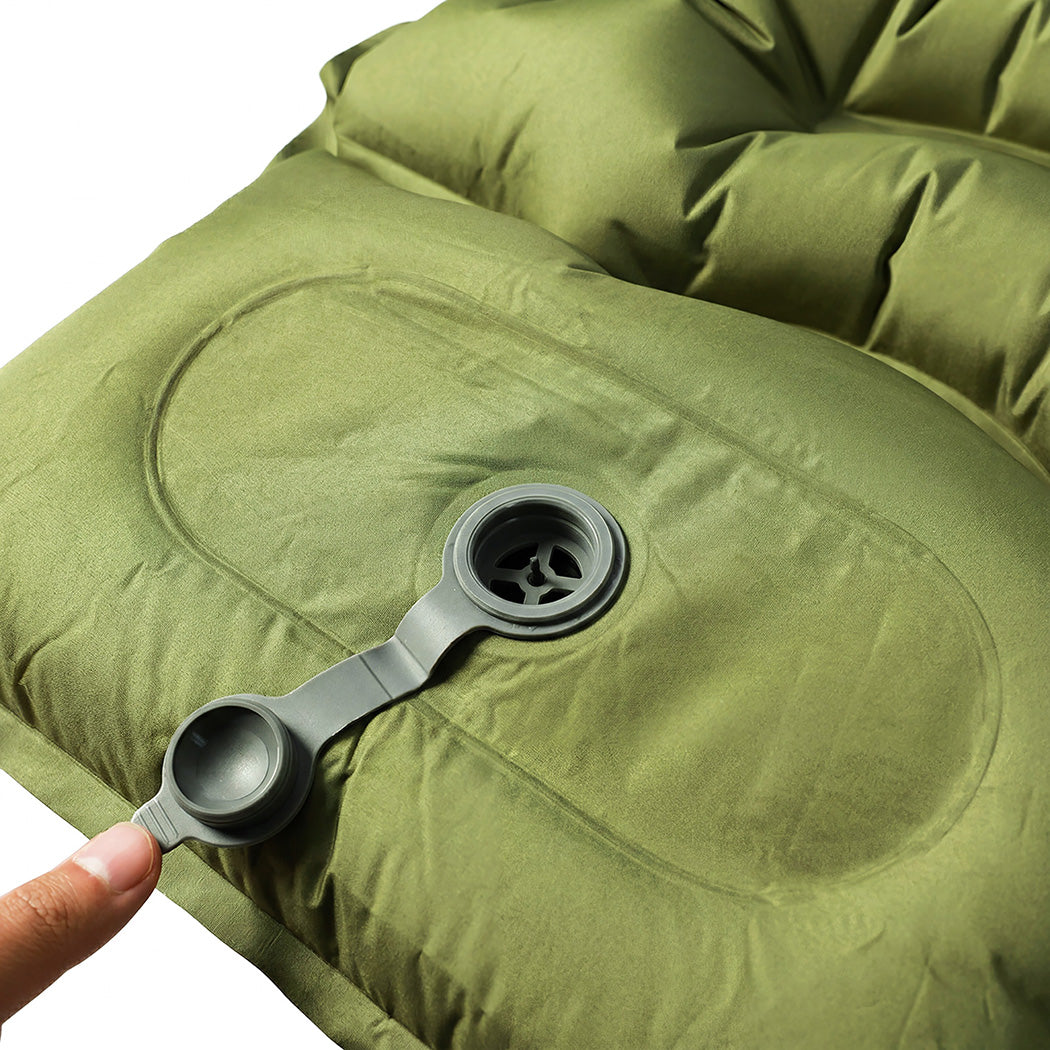 Mountview Camping Sleeping Pad Ultralight Inflatable Mattress Bed Pillow Hiking-2050059023172112387