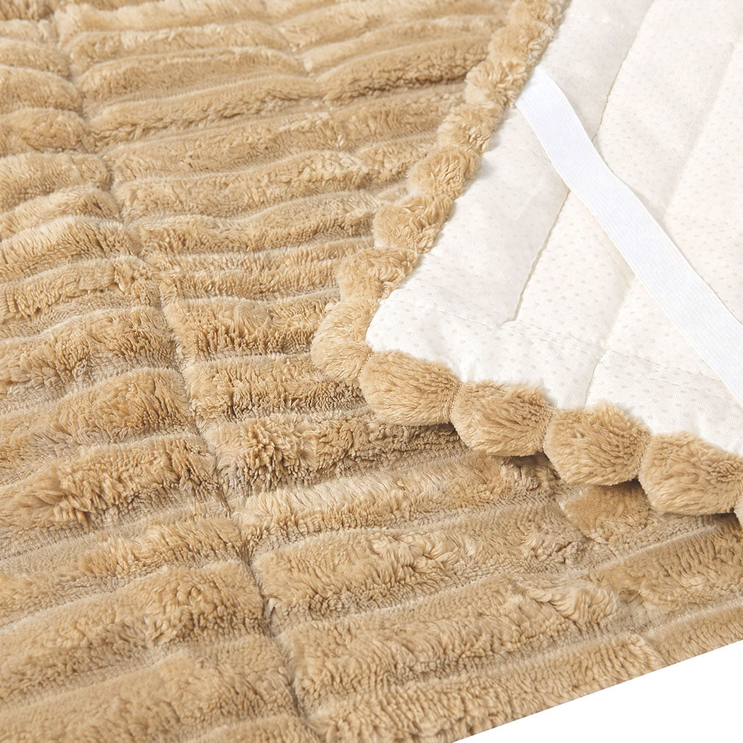 Marlow Sofa Cover  Lounge Plush Pet Couch Cover Non-Slip Light Camel 70x180cm-2072893569689063427