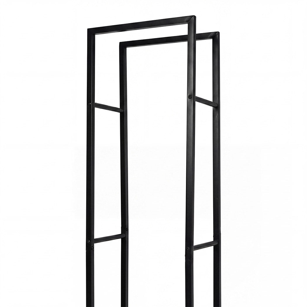 Levede Firewood Rack Steel Outdoor Storage Log Holder Fireplace 40 x 25 x 150cm-2072893555260657668
