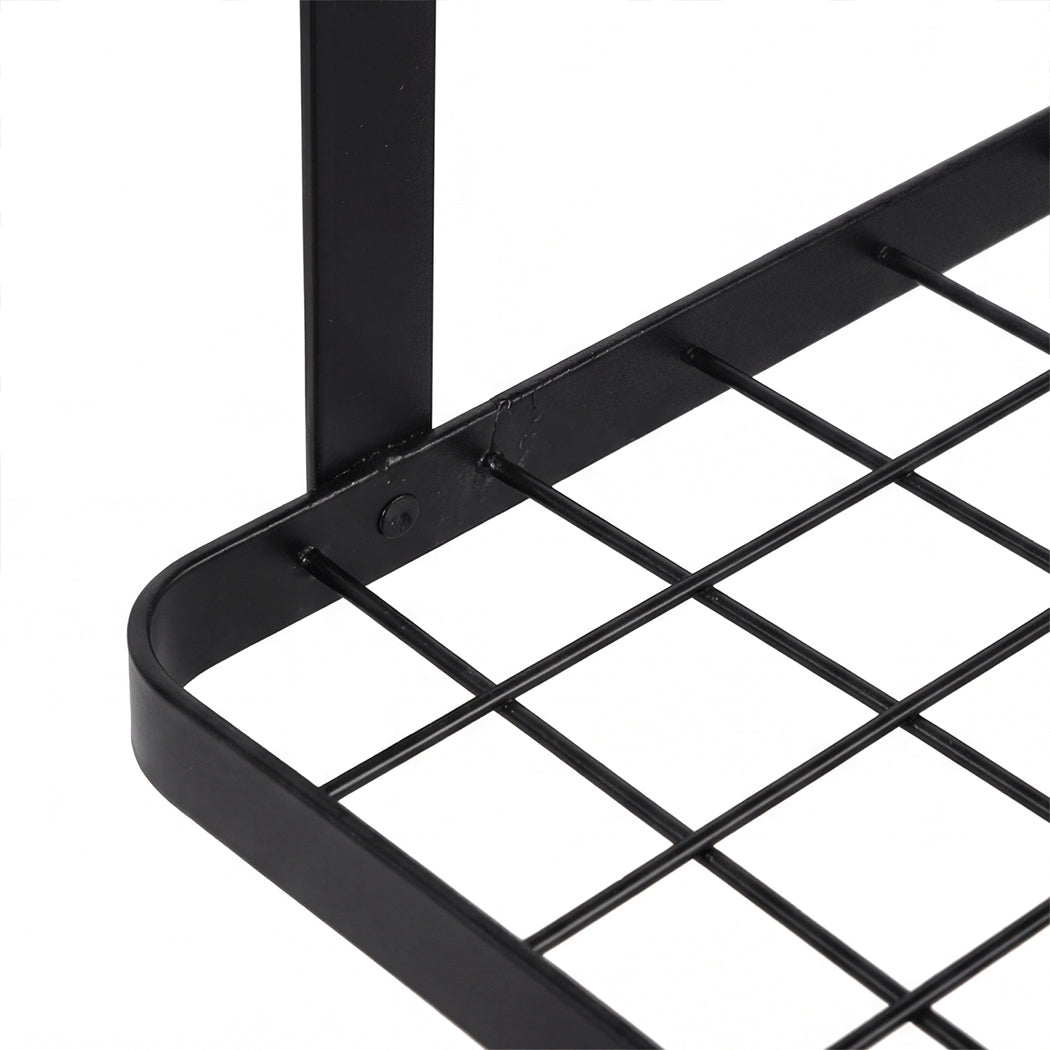 Toque Metal Pot Pan Rack Hanging Kitchen Shelf Wall Mounted Organizer 10 Hooks-2061251871485595652