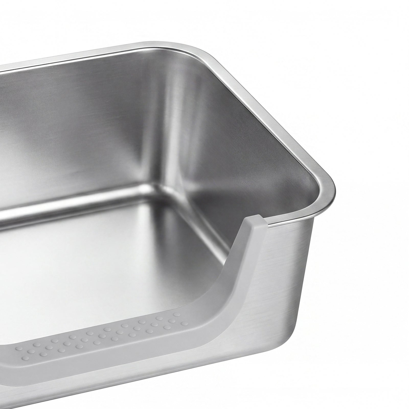 Pawz Stainless Steel Cat Litter Box Low Entry Tray Non-Stick Easy to Clean-2072893573862395908