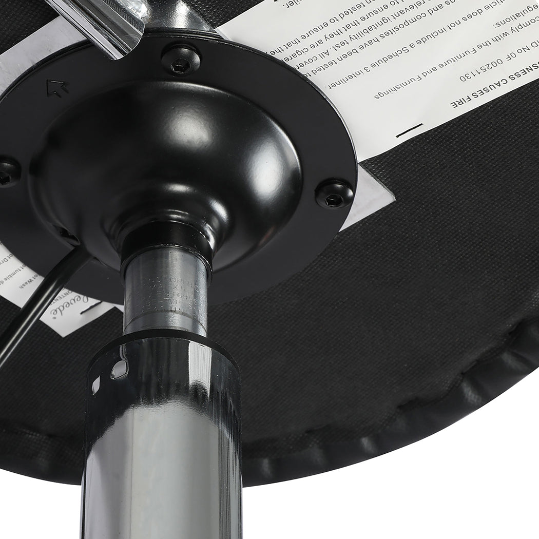 Levede Swivel Office Chair Round Rolling Stools PU Leather Height Adjustable-2065254289445621764