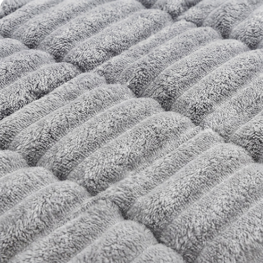 Marlow Sofa Cover  Lounge Plush Pet Couch Cover Non-Slip Light Grey 70x180cm-2072893570074939396
