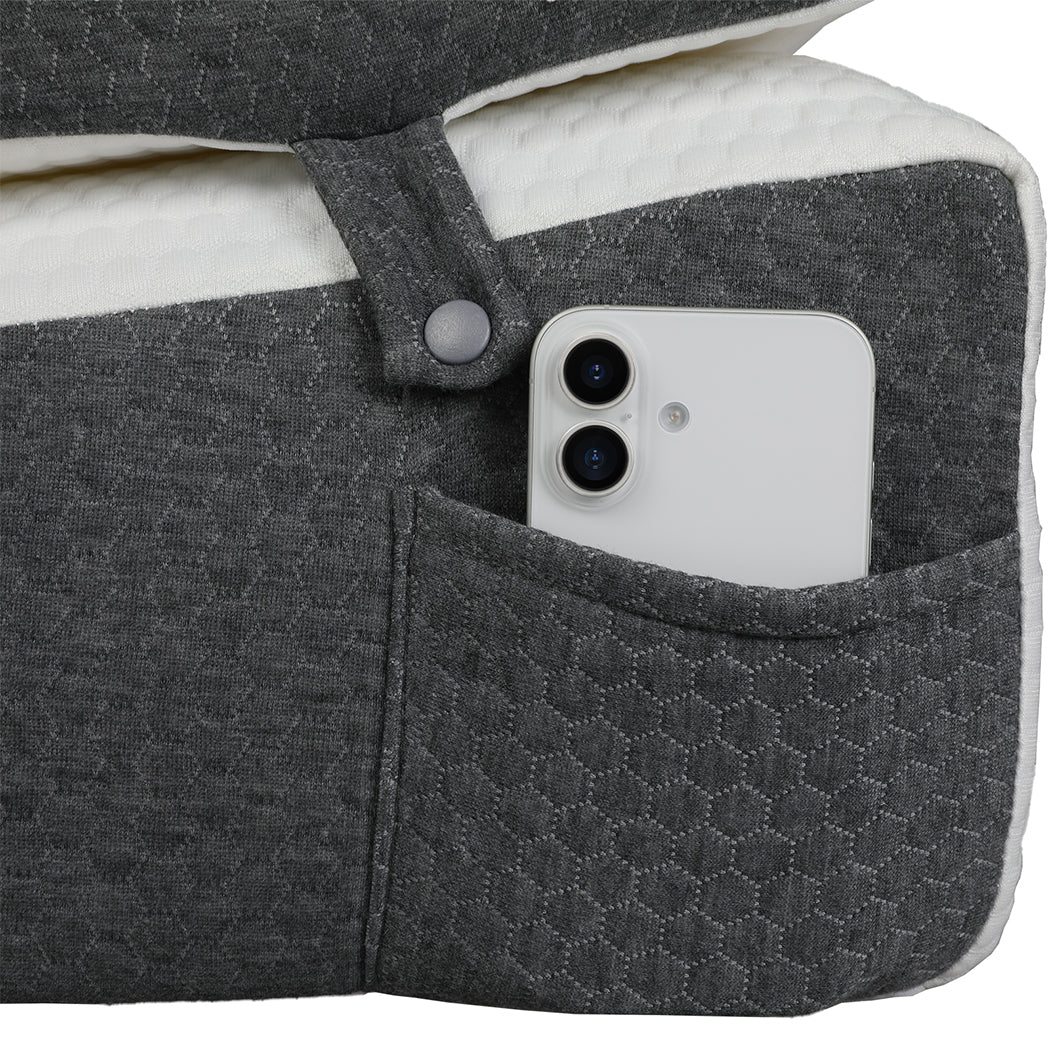 Dreamz Memory Foam Wedge Pillow Bed Back Neck Support Leg Raiser Cushion-2065254293082083332