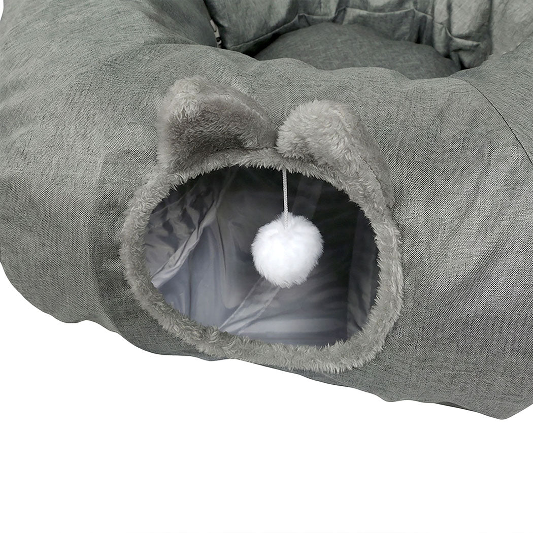 Pawz Large Cat Tunnel Bed Multi-Functional Toy Interactive Pet Playhouse Indoor-2065254293480542213