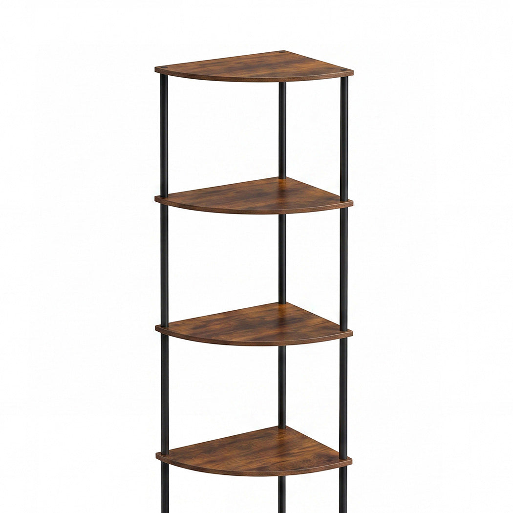 Levede 6-Tier Corner Shelf Stand Bookshelf Display Storage Rack with Drawer-2072893554170138629