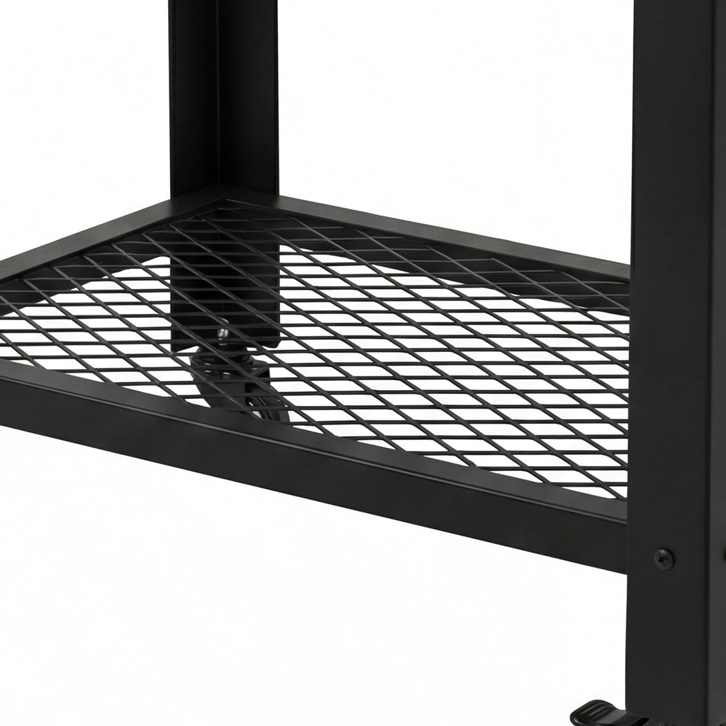 Levede Outdoor Kitchen Cart Mobile BBQ Grill Trolley Stainless Steel Prep Table-2050059021725077509