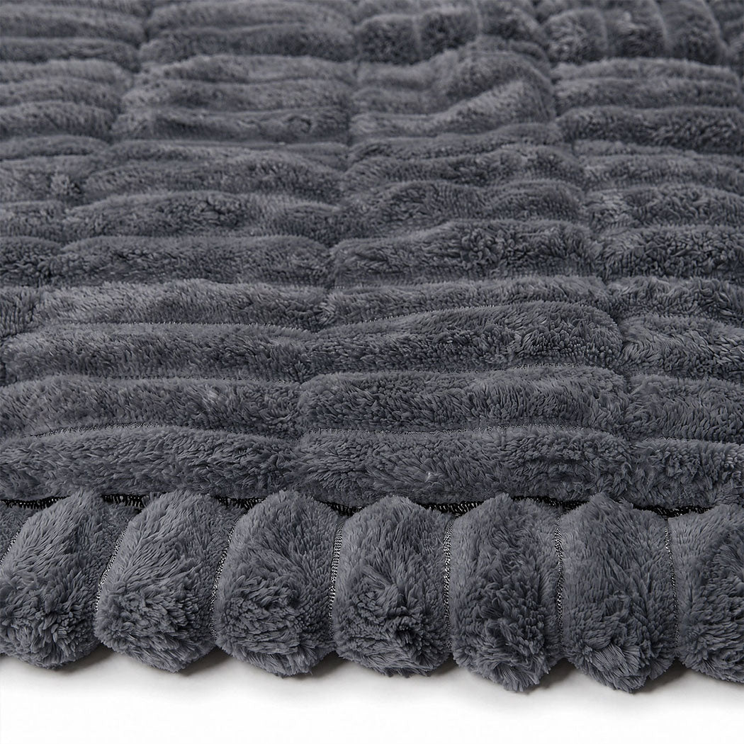 Marlow Sofa Cover  Lounge Plush Pet Couch Cover Non-Slip Dark Grey 70x150cm-2072893569131220997