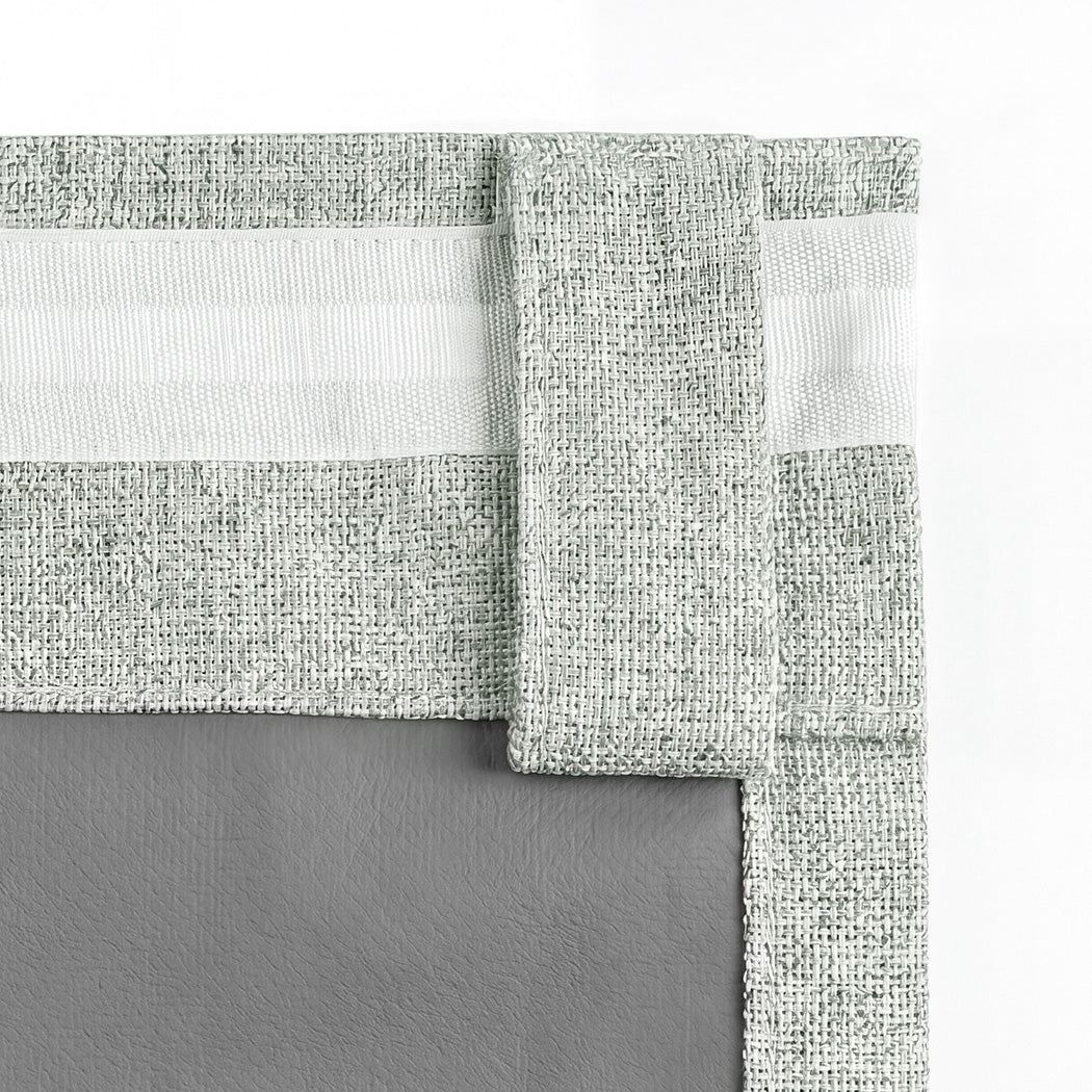 Marlow 2 Panels Blackout Curtains Thermal Linen Look Blockout Drapes 132x160cm-2072893564358103045