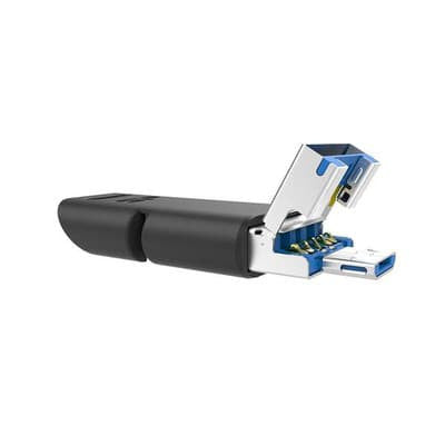 Silicon Power C50 64GB OTG Mobile Flash Drive with Triple Connectors