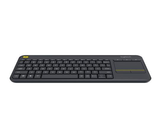 Logitech K400 Plus Wireless Media Keyboard with Touchpad and USB Receiver