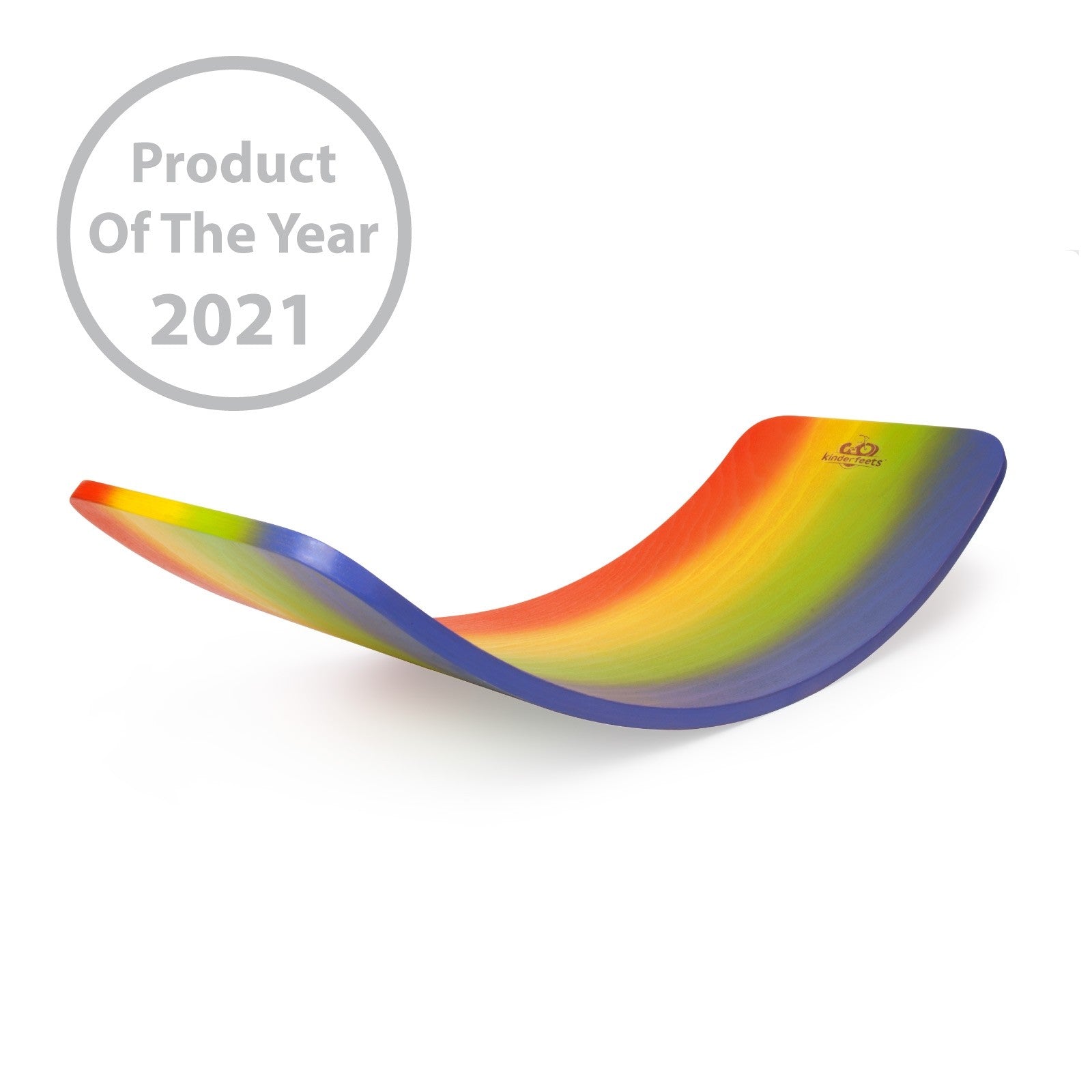Kinderfeets Rainbow Kinderboard Colourful Wooden Balance Board for Kids