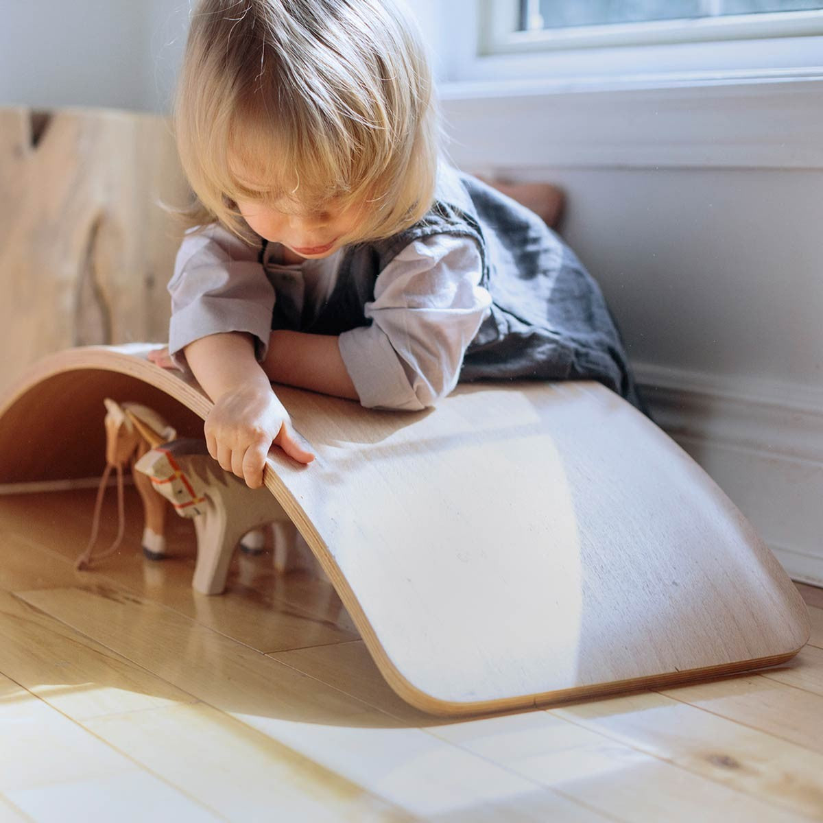 Kinderfeets Kinderboard Natural Wooden Balance Board for Kids