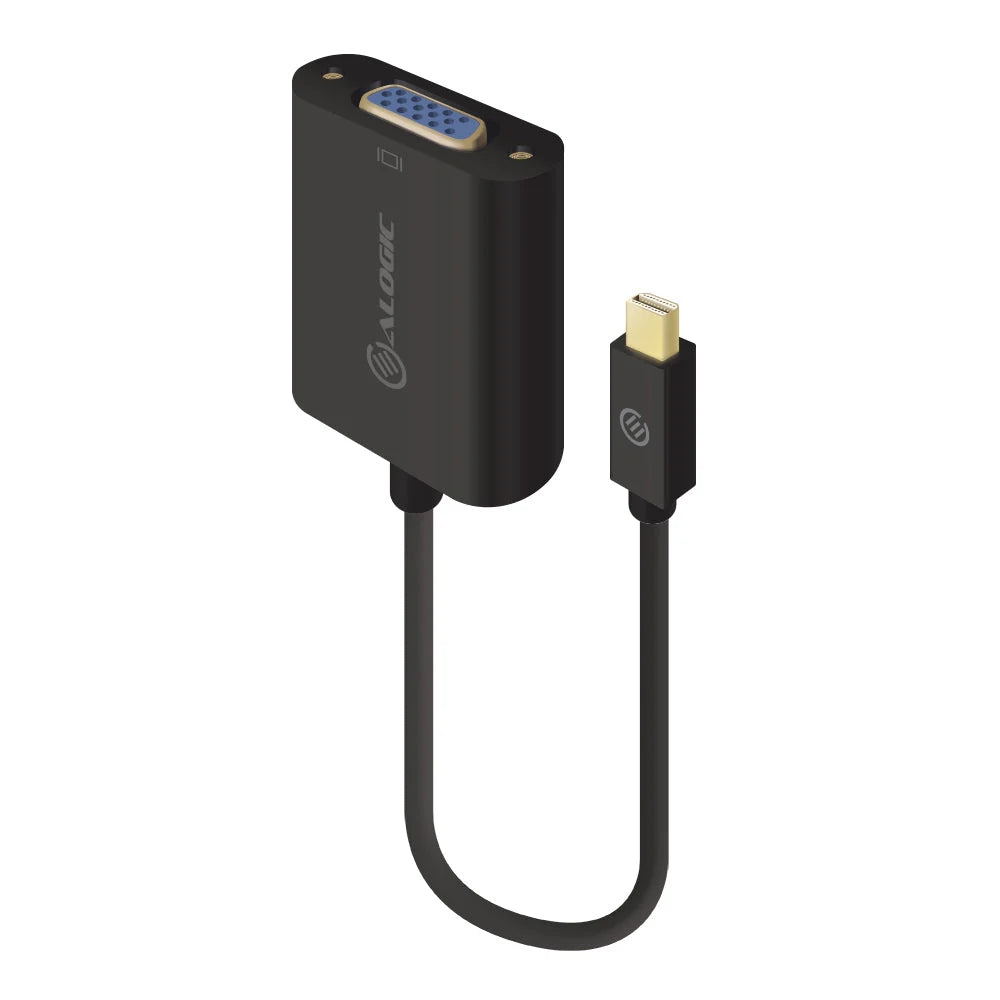 Alogic Mini DisplayPort to VGA Adaptor 15cm Male to Female Black