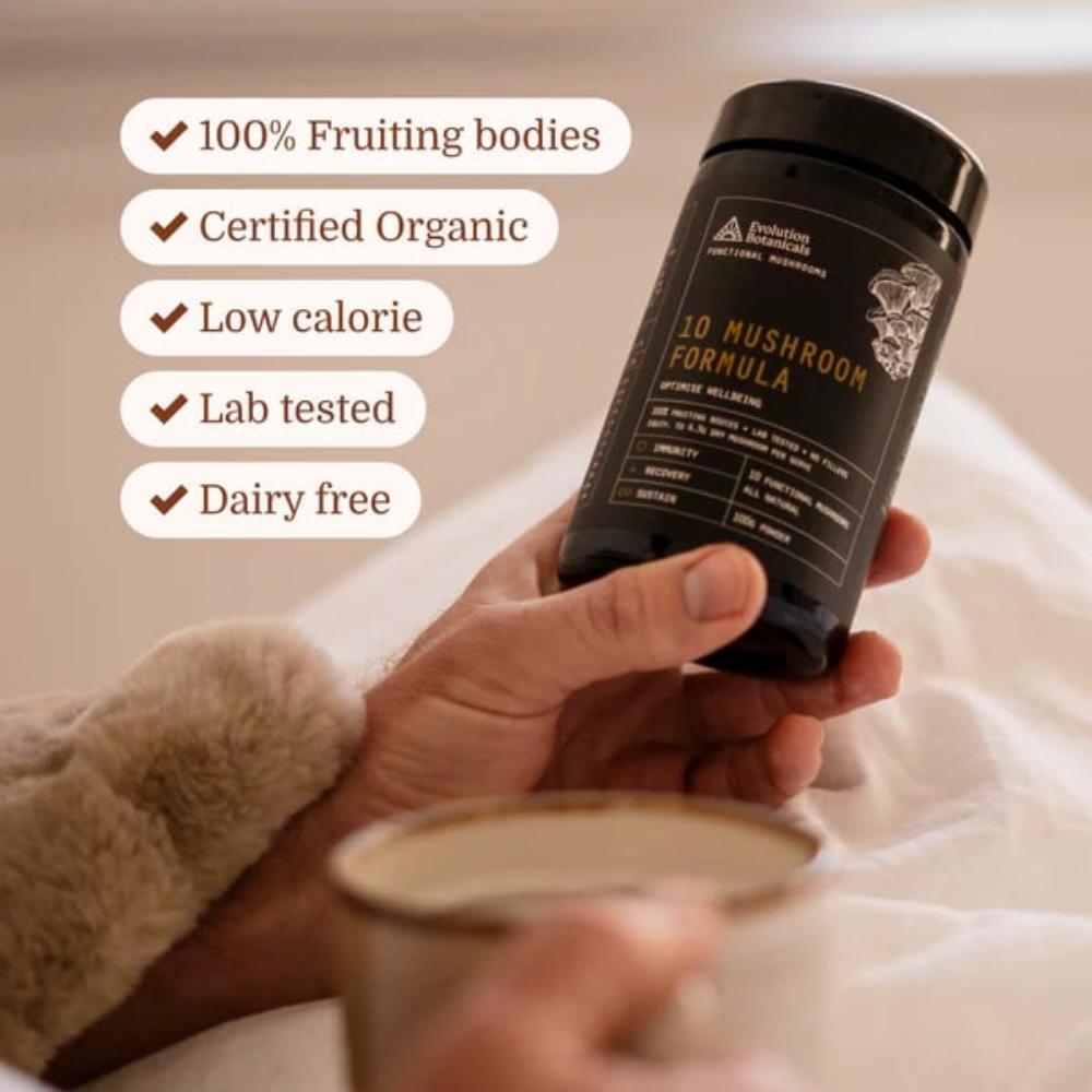 Evolution Botanicals 10 Mushroom Formula Optimise Wellbeing