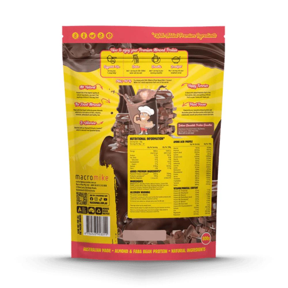 Macro Mike Premium Almond Protein 800g